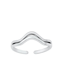 Load image into Gallery viewer, Sterling Silver Aquarius Zodiac Sign Toe Ring - silverdepot