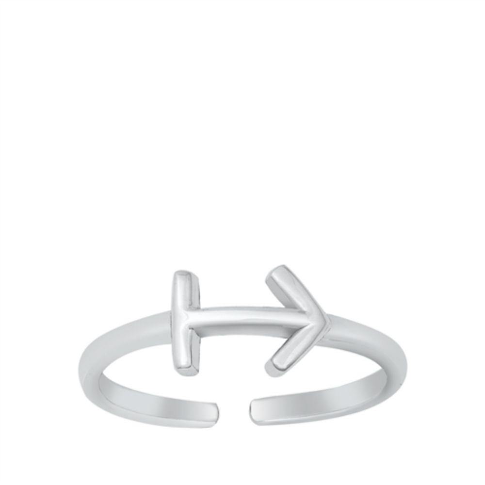 Sterling Silver Sagittarius Zodiac Sign Toe Ring