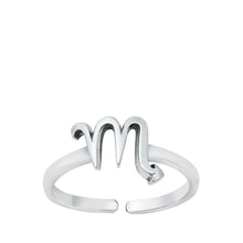 Load image into Gallery viewer, Sterling Silver Scorpio Zodiac Sign Toe Ring - silverdepot