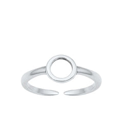 Sterling Silver Oxidized Toe Ring-5.6 mm