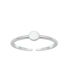 Sterling Silver Oxidized Toe Ring-3.1 mm