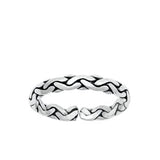 Sterling Silver Oxidized Toe Ring-2.5 mm