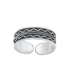 Load image into Gallery viewer, Sterling Silver Oxidized Bali Toe Ring-5 mm