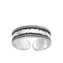 Load image into Gallery viewer, Sterling Silver Oxidized Bali Toe Ring-4.7 mm