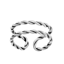 Load image into Gallery viewer, Sterling Silver Oxidized Toe Ring-7 mm
