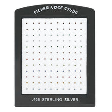 Load image into Gallery viewer, Sterling Silver Multi Colored 1.6mm CZ Ball/Bone End Nose Studs-120 Pieces