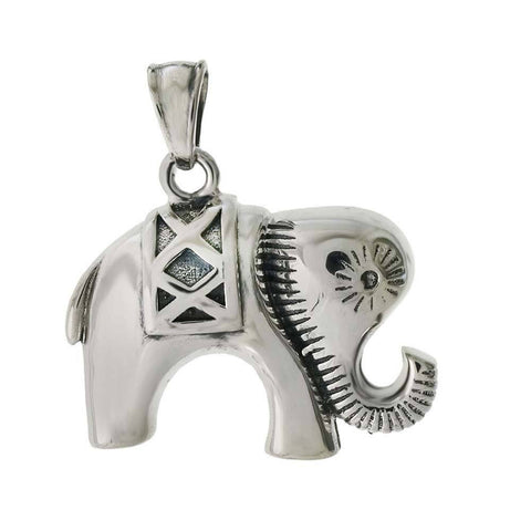 Sterling Silver Elephant Pendant