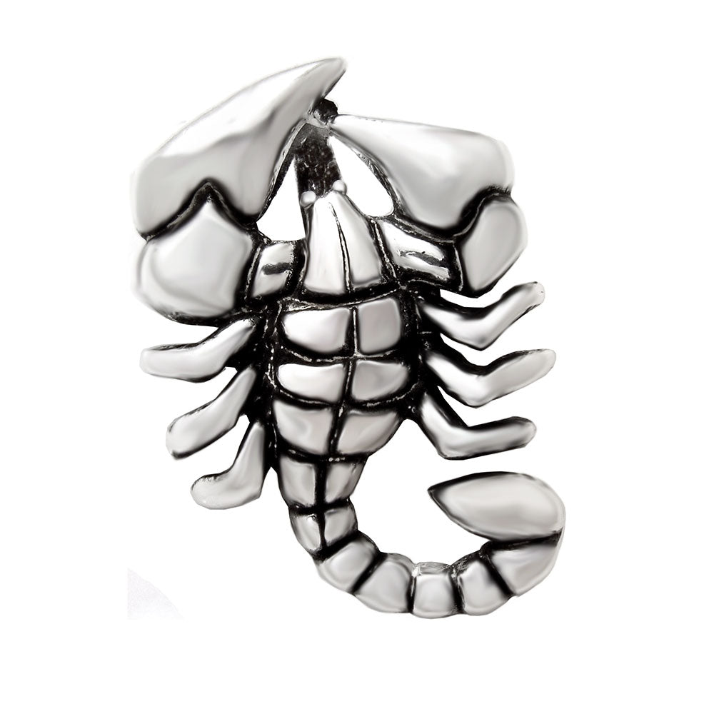 Sterling Silver Scorpio Oxidized Pendant