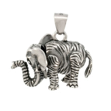 Load image into Gallery viewer, Sterling Silver Oxidized Moveable Elephant Pendant Weight-8.3gram, Width-26.3mm, Height-1inch