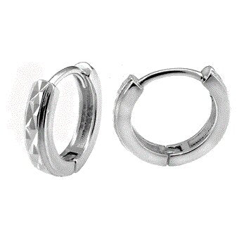Sterling Silver Huggie Hoop Earrings