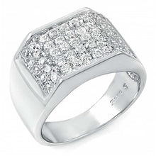 Load image into Gallery viewer, Sterling Silver Man CZ RingAnd Weight 7.8gramAnd Width 12mm