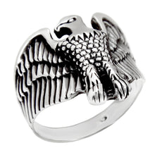 Load image into Gallery viewer, Sterling Silver Flying Eagle Oxidized Ring