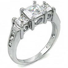 Load image into Gallery viewer, Sterling Silver Fancy Channel Set Cz Engagement Ring with Ring Width of 7MM