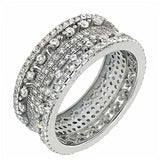 Sterling Silver Cubic Zirconia Band Ring