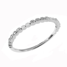 Load image into Gallery viewer, Sterling Silver Thin Round CZ Bezel Set Band Toe Ring Width-1.5mm