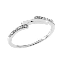 Load image into Gallery viewer, Sterling Silver Pave CZ Band Toe Ring Width-3mm