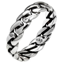 Load image into Gallery viewer, Sterling Silver Cuban Link Band Ring
