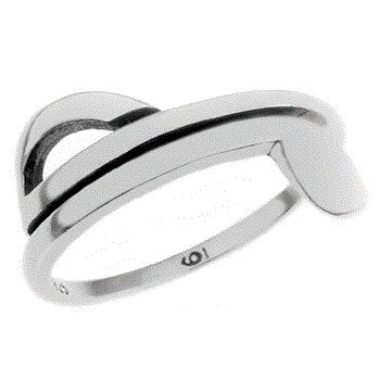Sterling Silver Music Note Polished Ring