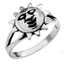 Load image into Gallery viewer, Sterling Silver Polished Sun Ring