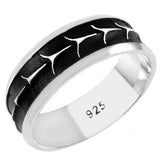 Sterling Silver Armory Band Ring