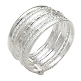 Sterling Silver Seven Days Band Ring