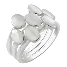 Load image into Gallery viewer, Sterling Silver Stackable Oval Tag High Polish RingAnd Weight 5.5gramAnd Width 12.2mm