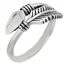 Load image into Gallery viewer, Sterling Silver Oxidized Arrow Shaped Ring