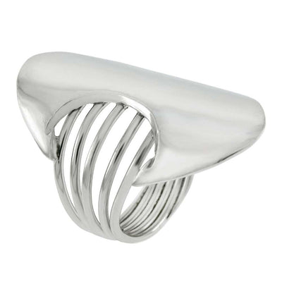 Sterling Silver Engravable High Polish Ring