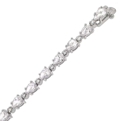 Sterling Silver Cubic Zirconia Tennis Bracelet