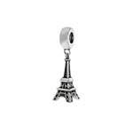 Load image into Gallery viewer, Sterling Silver Eiffel Tower Oxidized Slider Pendant