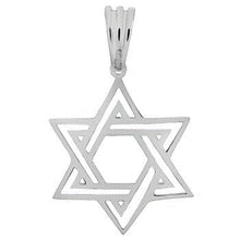 Load image into Gallery viewer, Sterling Silver Star of David Pendant
