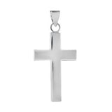 Sterling Silver High Polished Cross Pendant