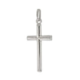 Sterling Siver Medium Italian Cross Pendant with Pendant Dimensions of 16MMx34.93MM