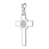 Sterling Silver Double Sided San Benito Cross Pendant