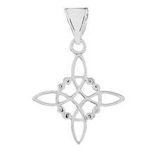 Load image into Gallery viewer, Sterling Silver Witches knot Pendant