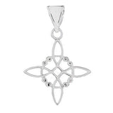 Sterling Silver Witches knot Pendant