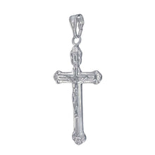 Load image into Gallery viewer, Sterling Silver Crucifix Cross PendantAnd Length 2 1/8 inchesAnd Width 26mm