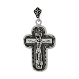 Sterling Silver Crucifix Cross Oxidized Pendant