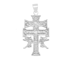 Sterling Silver Caravaca Cross Pendant