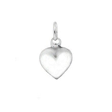 Load image into Gallery viewer, Sterling Silver Small Plain Heart Charm Pendant