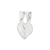 Sterling Silver High Polished Breakable Heart Pendant