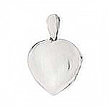 Load image into Gallery viewer, Sterling Silver Engravable Heart Locket Pendant