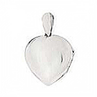 Sterling Silver Engravable Heart Locket Pendant
