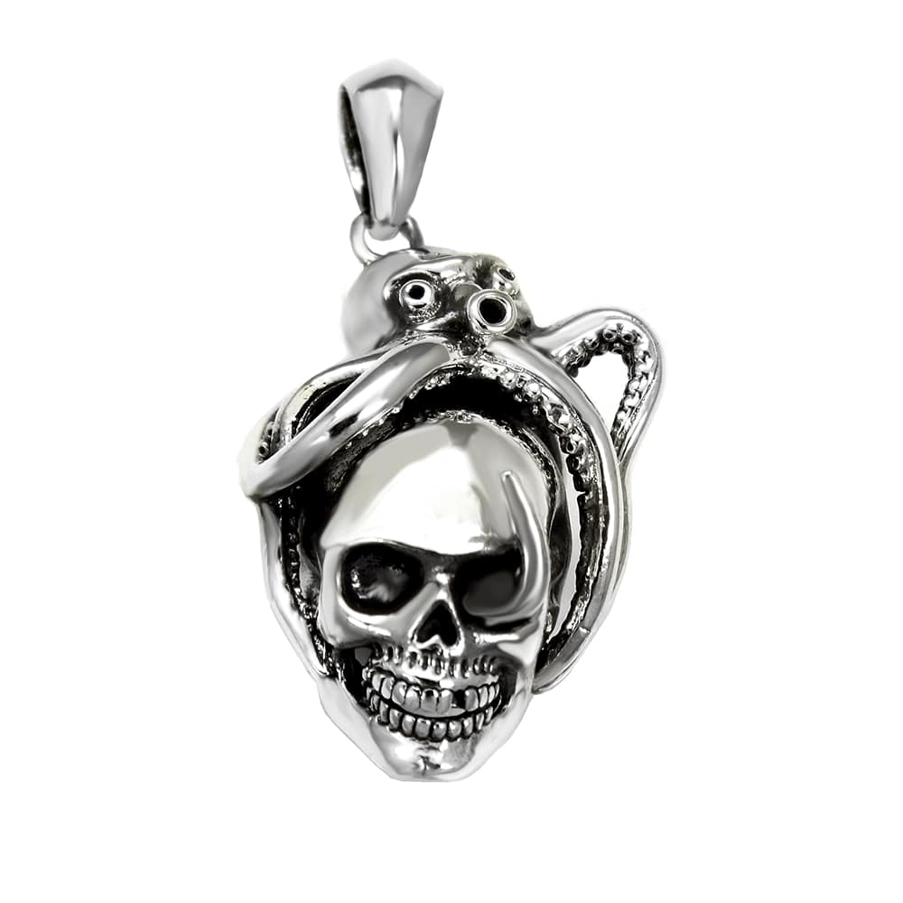 Sterling Silver Skull Pendant