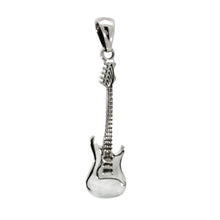 Load image into Gallery viewer, Sterling Silver Guitar Pendant Width-12.3mm, Height-2 1/8 inch