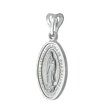 Load image into Gallery viewer, Italian Sterling Silver Guadalupe Medal Pendant