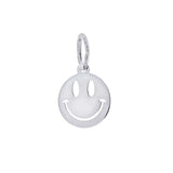 Italian Sterling Silver Happy Face Pendant