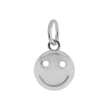 Load image into Gallery viewer, Sterling Silver Emoji Happy Face Charm Pendant