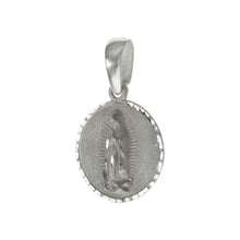 Load image into Gallery viewer, Sterling Silver Lady of Guadalupe D/C Medal Pendant - silverdepot