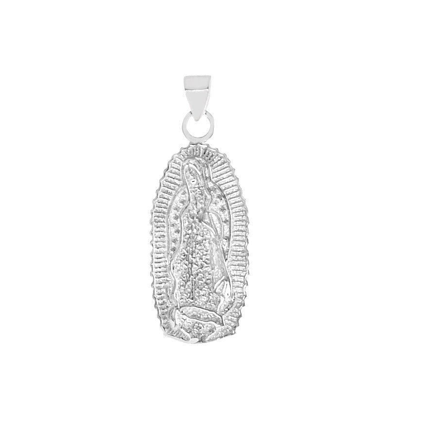 Sterling Silver Lady Of Guadalupe Pendant